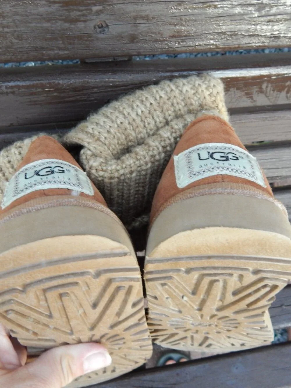 Ugg Australia Classic Candy Knit Boots Size 5